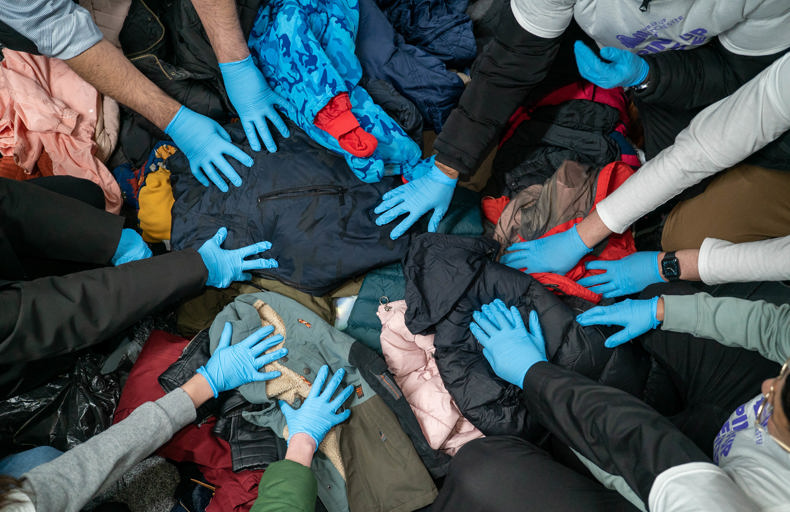 Coats donated during Wrap Up